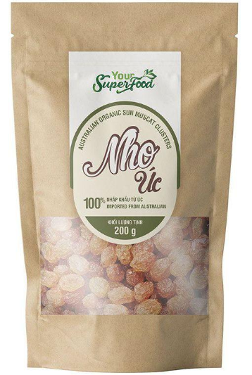 FRD- AUS Organically Grown Sun Muscat Your Super Food 200g T7