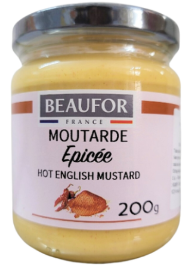 SS- Mustard Epicee Moutarde Beaufor 200g
