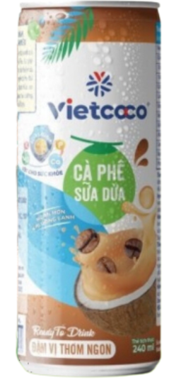 CF- Coffee Coconut Milk Vietcoco 240ml T7