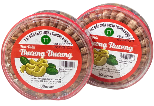 NU- Cashew Nuts Thương Thương 500g T12 (hộp tròn)