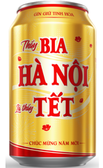BE.LB- Beer 4.6% Hà Nội Tết 330ml (Vàng)