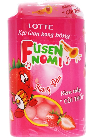 SN.CD-Gum Strawberry Fusen Nomi Lotte 15g