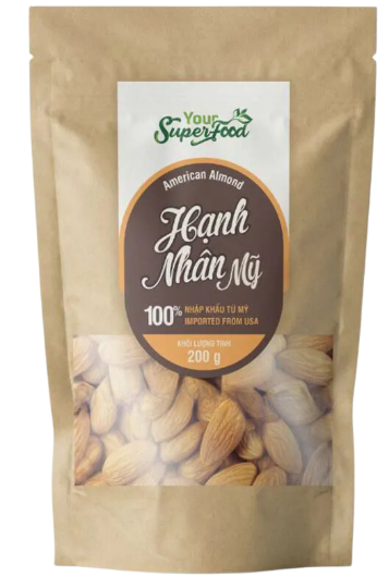 NU- American Almond Kernels Your Super Food 200g T7