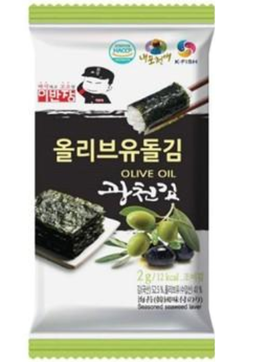 SN- Mini Instant Seaweed With Olive Flavor Captain Lee (2g x 10packs)