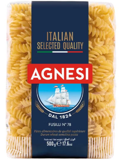 GR.P- Fusilli Pasta Agnesi No.78 500g