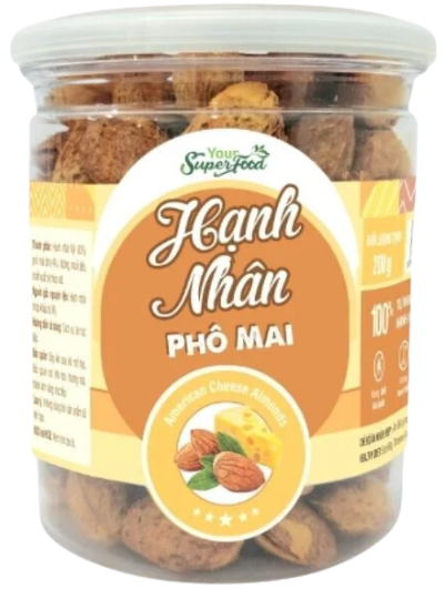 NU- American Cheese Almonds Your Super Food 200g T7
