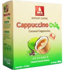 CF- Instant Coconut Cappuccino Coffee 4in1 Aly Coffee Kraft Box (18packs*16g) 288g T3