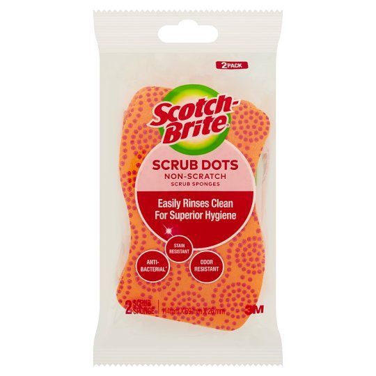 PU.H- Miếng cọ rửa hạt nổi không trầy Scotch-Brite - Scrub Dots Non - Scratch Scotch Brite 3M ( Pack )