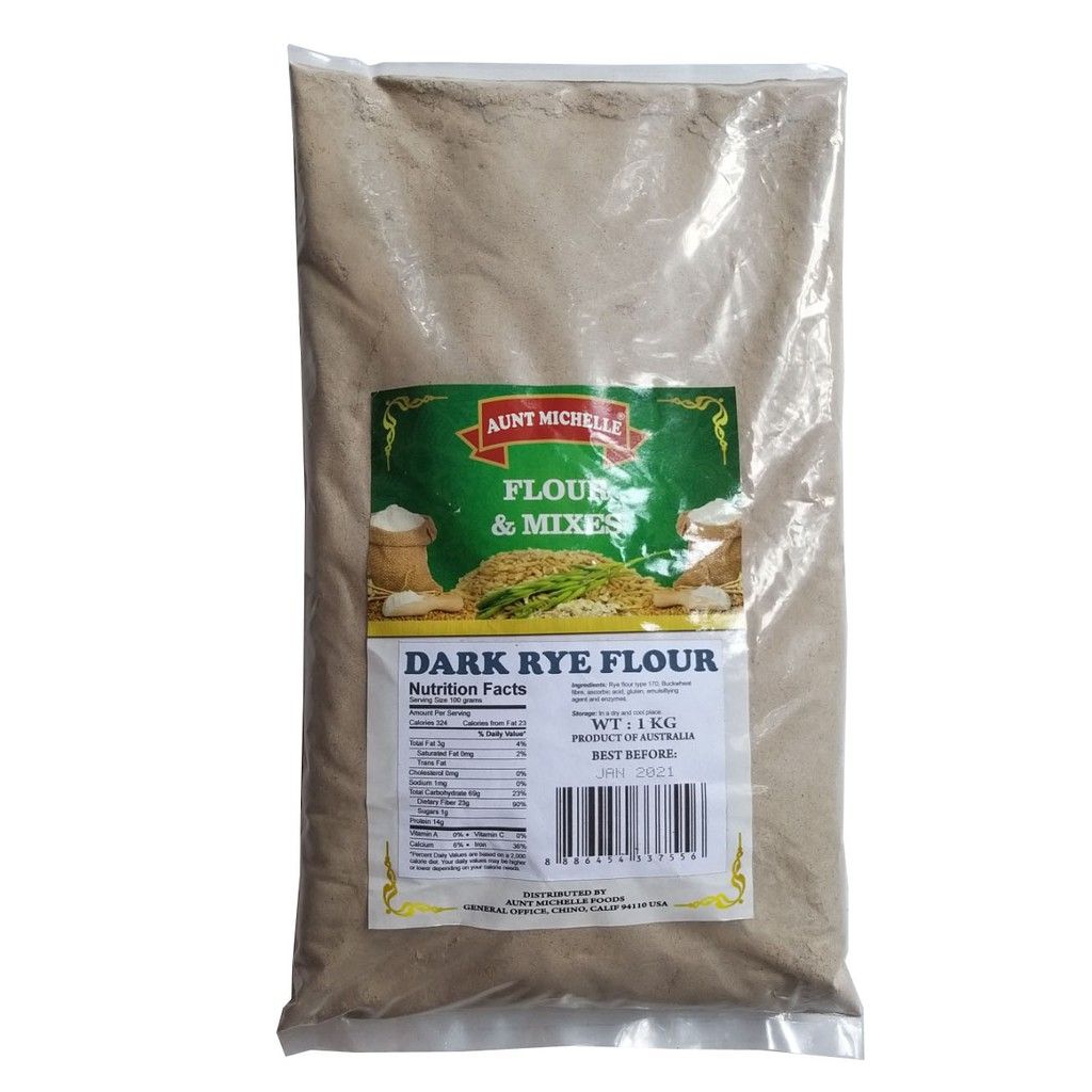 FL- Bột mì đen Aunt Michelle 1Kg - Dark Rye Flour  ( pack )