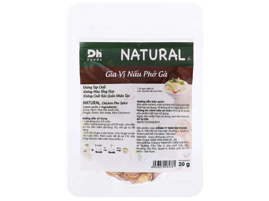 SD- Gia vị nấu phở gà DH Foods 20g - Chicken Pho Spice