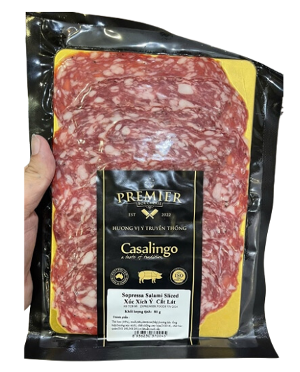 ME.CC- Sopressa Salami Mild Sliced Casalingo Premier Boucherie 80g T7
