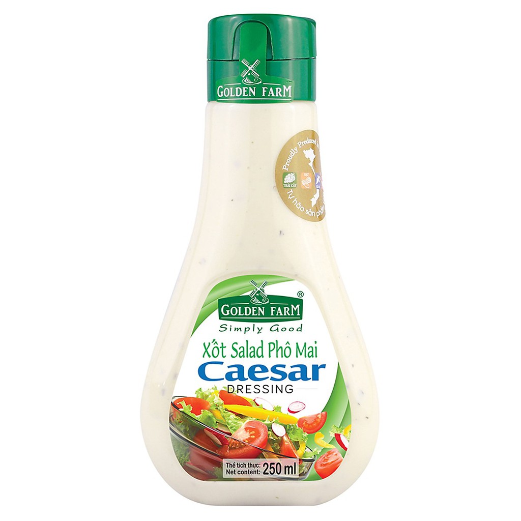 SS- Xốt salad phô mai Golden Farm 250ml - Salad Caesar Sauce ( bottle )