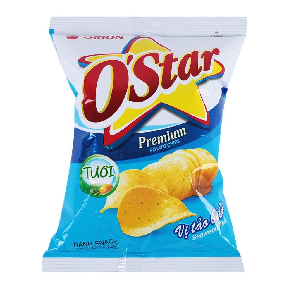 PC.S- Bánh khoai tây vị tảo biển O ' Star 48g - Seaweed Potato Chips ( pack )