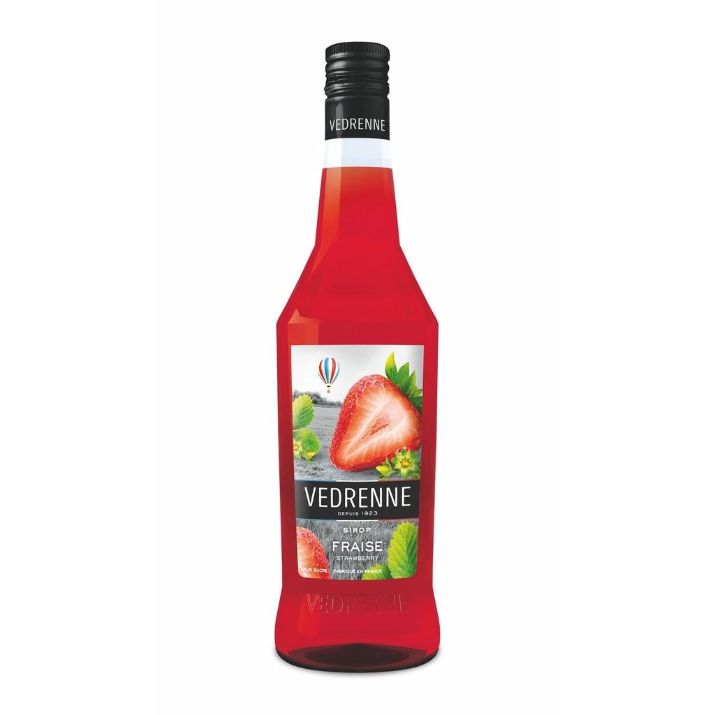 SR- Strawberry Syrup Vedrenne 1L