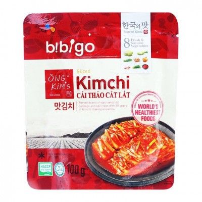 PK- kim chi cải thảo bibigo - Sliced Kim Chi Ông Kim's Bibigo 100g ( pack )