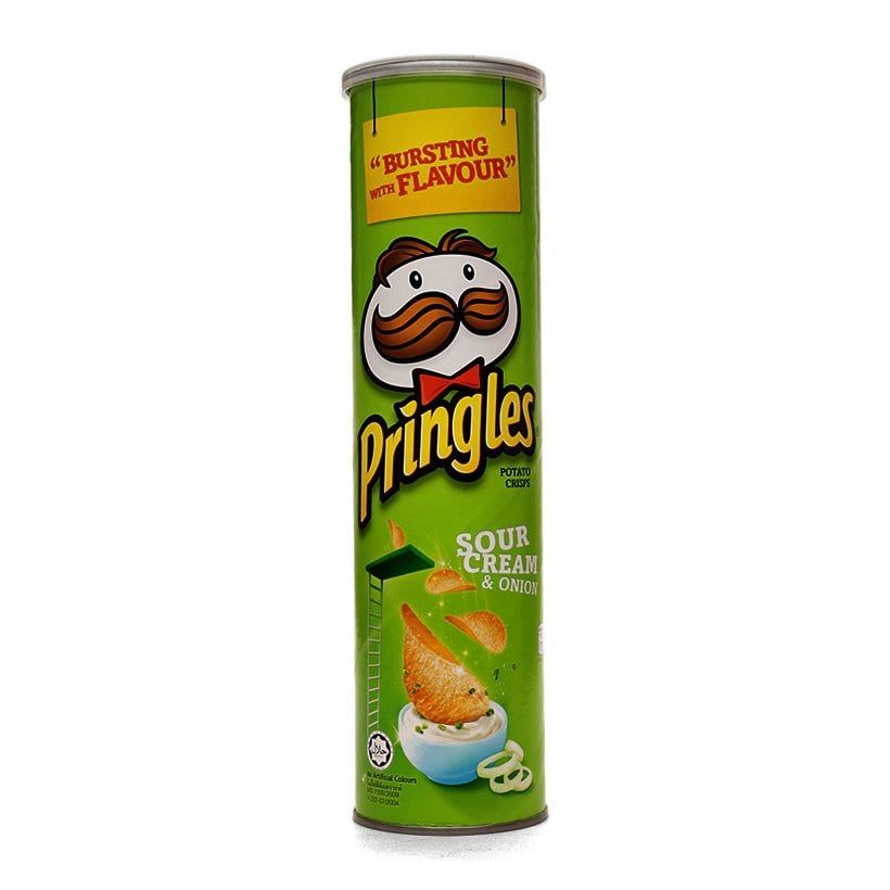 PC.S- Bánh khoai tây vị kem chua Pringles 150g - Sour Cream & Onion Potato Crisps ( jar )