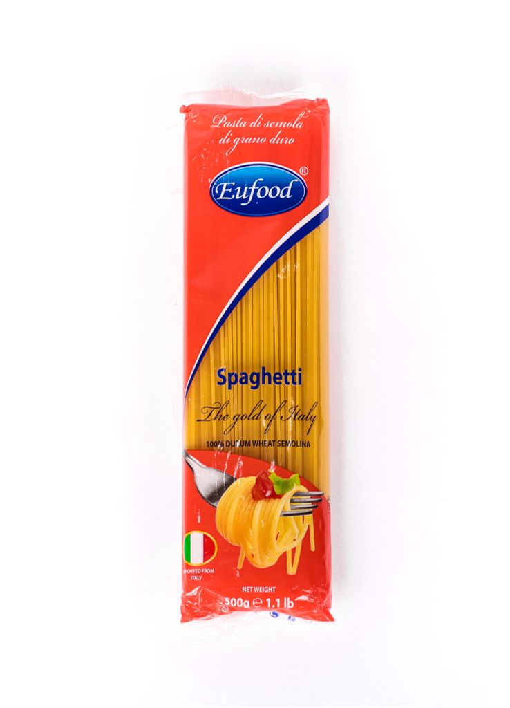 P- Mì Ý Eufood 500gr - Spaghetti (pack)