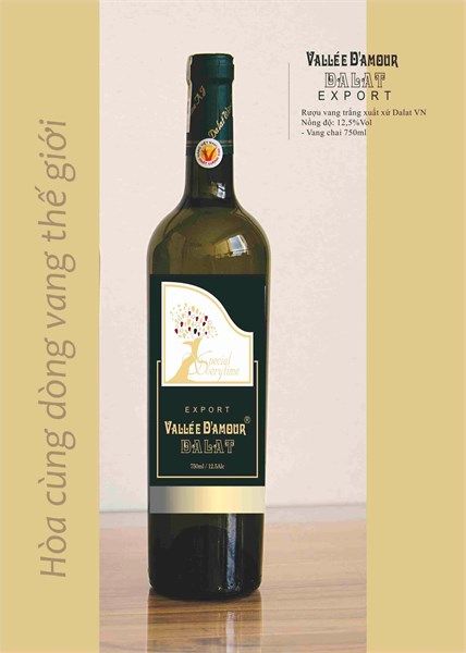 WI.W- Rượu Dalat - Nha Trang - Sài Gòn - White Wine Sparrow Classic Đà lạt 750ml ( Bottle )