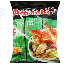 NDI- Mì tôm chu cay Omachi 78g - Hot & Sour Shrimp 5* Noodle (pack)