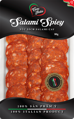 ME.CC- Xúc xích khô Cay Salame 80g - Spicy Italia Salame 80g ( pack )