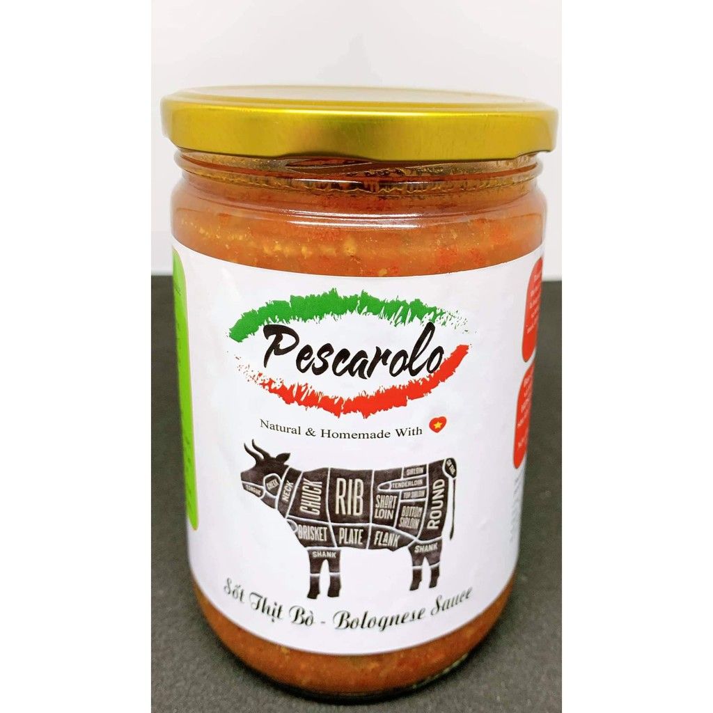 SS- Xốt cà chua thịt bò Pescarolo 235g - Bolognese Sauce Pescarolo 235g ( jar )