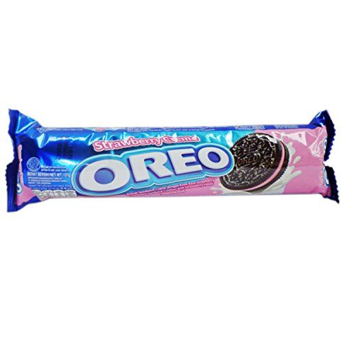 PC.B- Bánh quy nhân dâu - Strawberry Cream Sandwich Cookie Oreo 137g (Gói)