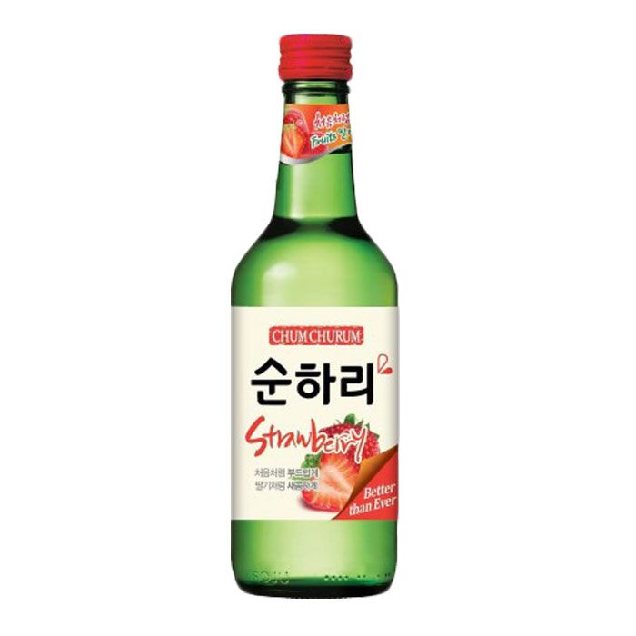 WI.KJ- Strawberry Soju Chum Churum 360ml ( Bottle )