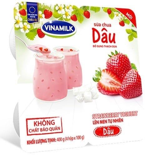 DY- Strawberry Yogurt Vinamilk 100g ( pcs )