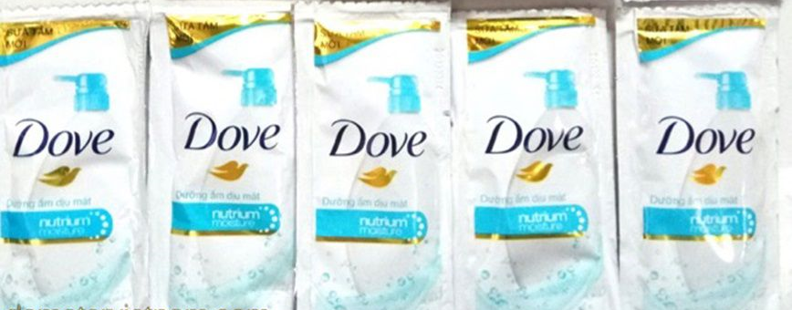 PU.PC- sữa tắm dưỡng ẩm Dove 6g - Shower Gel Dove dưỡng ẩm dịu mát 6g ( pack )