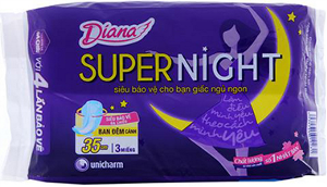 PU.P- Băng vệ sinh ban đêm Diana 35cm - Super Night Diana 35cm ( pack )