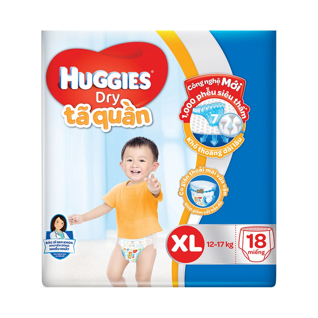 PU.M- Tã Quần Huggies Dry XL - Diapers Huggies Size XL ( pack )