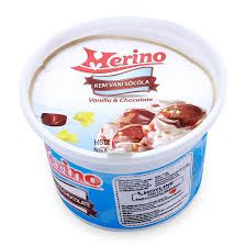 IC- Vanilla & Chocolate Ice Cream Merino 95ml ( cup )