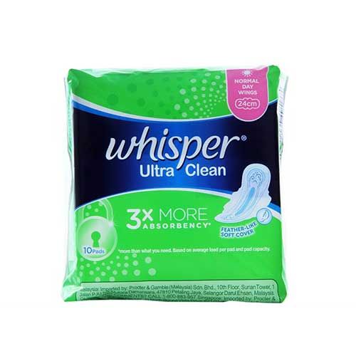 PU-Tampon Whisper 10P Ultra Clean (pack)