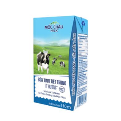 DA.M.F- Less Sugar UHT Milk Mộc Châu Milk 110ml