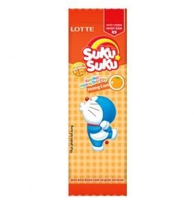 SN.CD- Orange Flavor Lollipop Candy Suku Suku Lotte 8g