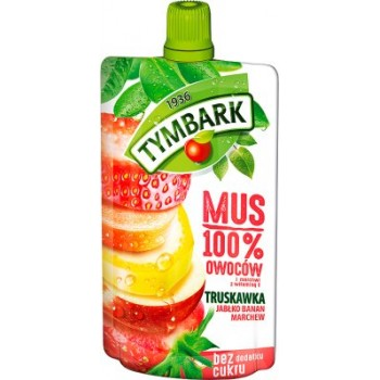 BW.J- Dâu xay nhuyễn - 100% Strawberry Puree Tymbark 120g ( pack )