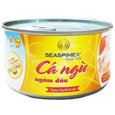CDF- Cá ngừ ngâm dầu Seaspimex 185g - Tuna In Oil ( Tin )