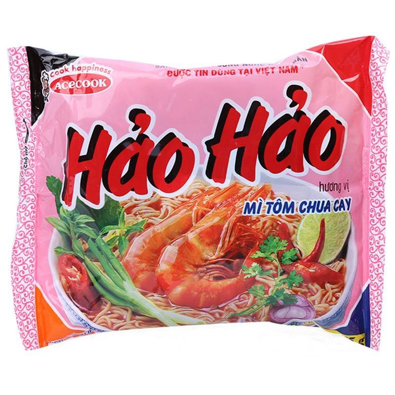 NDI- Mì tom chua cay Hảo Hảo 75g - Hot & Sour Shrimp Noodle ( pack )