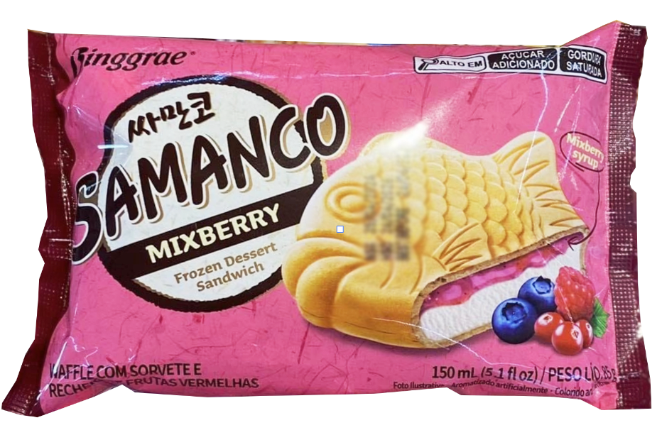 IC- Mixberry Fish Cake Ice Cream Samanco 150ml