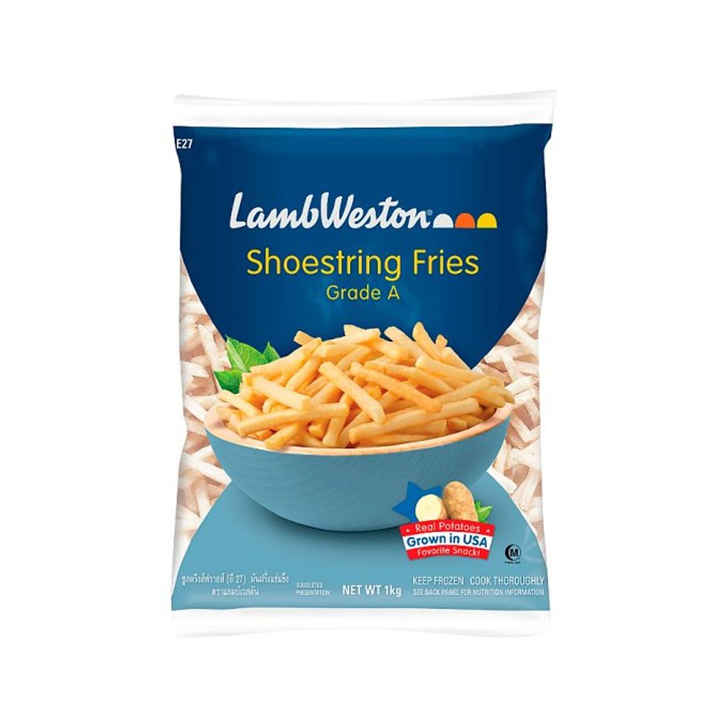 VEF- khoai tây cắt thẳng - 1/4 Shoestring Cut Lambweston 1Kg ( Pack ) - french fries