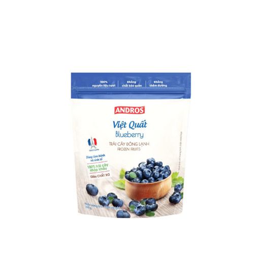 VEF- việt quốc đông lạnh - Frozen Blueberry Andros 300g ( pack )