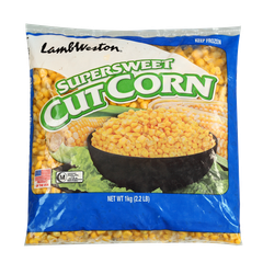 VEF- Bắp ngọt - Super Sweet Cut Corn LambWeston 1Kg ( Pack )