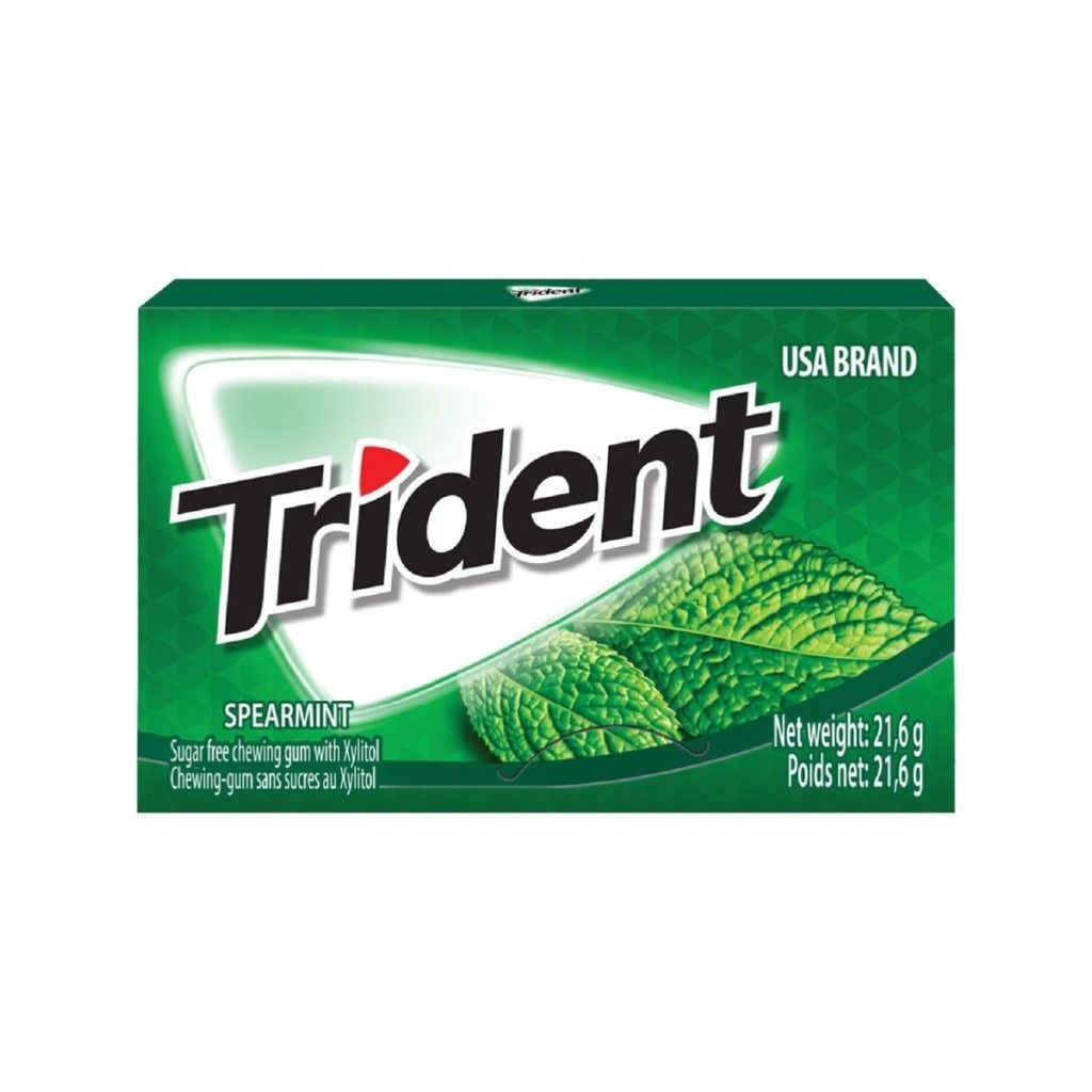 SN.CD- Sugar Free Spearmint Gum Trident 21.6g