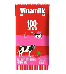 DA.M.F- Strawberry Fresh Milk Vinamilk 110ml