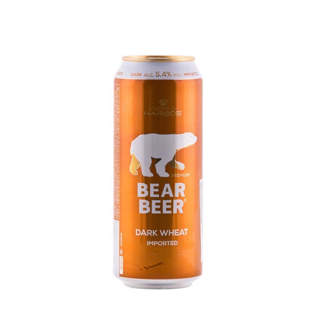 BBI- Dark Wheat Bear Beer 5,4% Harboe 500ml ( can )