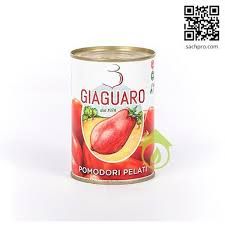 VET- Cà chua lột vỏ Gianguaro 400g - Whole Peeled Tomatoes ( Tin )