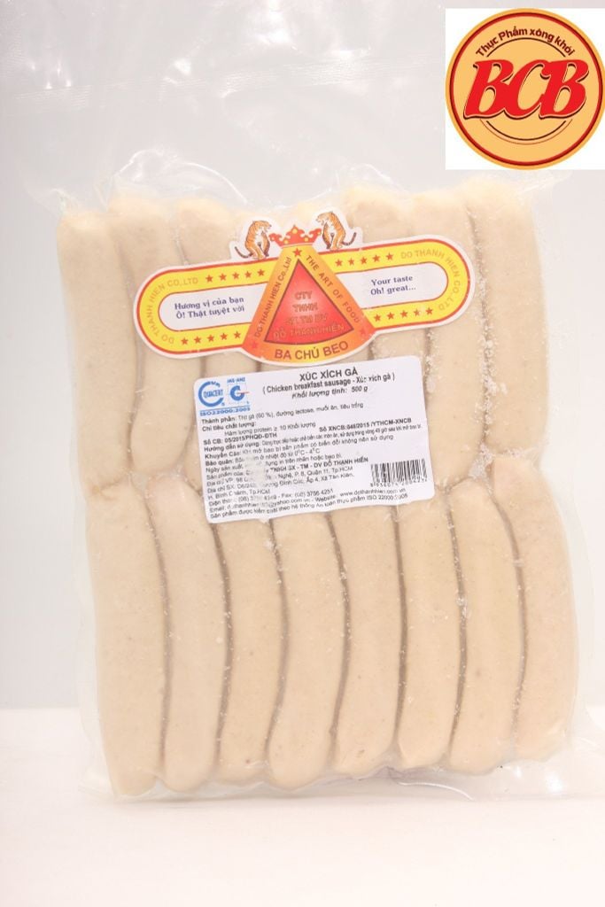 ME.SS- Xúc xích gà ăn sáng 500g - Breakfast Chicken Sausauge Ba Chú Beo 500g ( Pack )