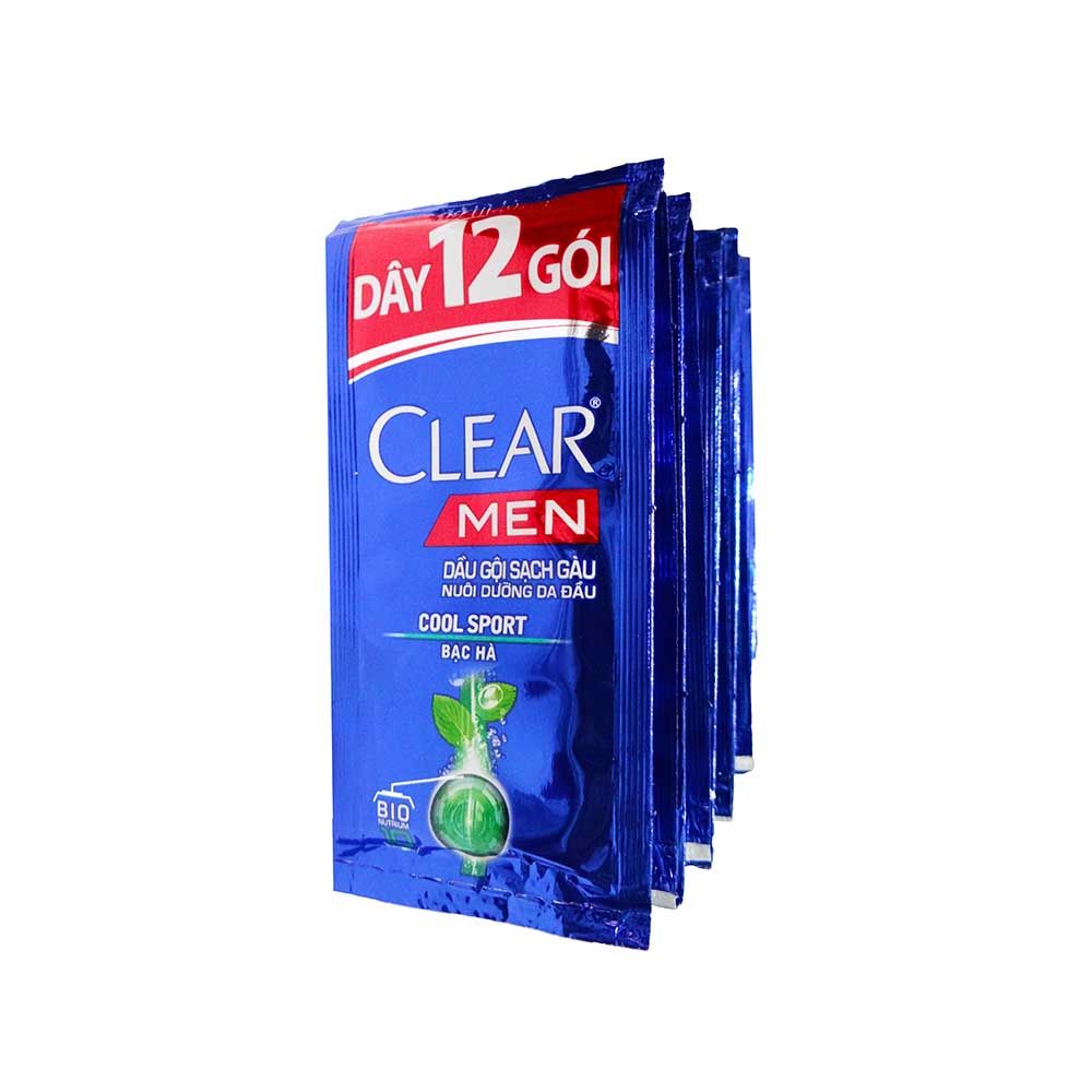 PU.PC- Dầu gội Clear men 6g - Shampoo Clear Men 6g ( pack )