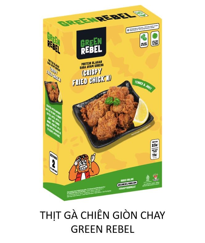 PF- Crispy Fried Chicken Plant Meat Green Rebel 200g T11