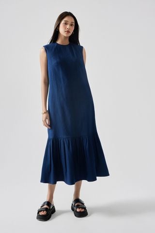 Drop waist Denim Dress